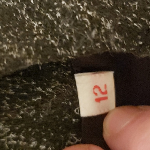 VINTAGE ASYMMETRICAL WOOL AND LEATHER BLAZER - Picture 9 of 11